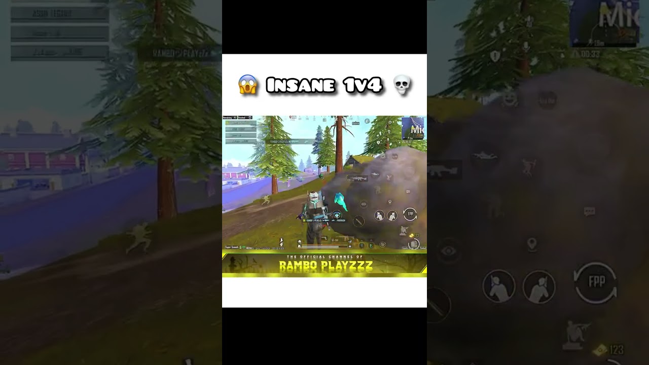 Insane 1v4 clutch 😱💀 