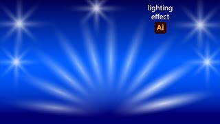 how to make Lighting effect background in adobe illustrator