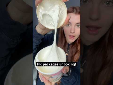 Pr package unboxing! #prpackage #marshmallow #popeyes #fastfood #friedchicken #foodie #eating