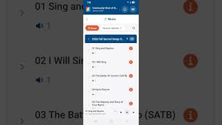 #2 Using the Choir Genius app. screenshot 1