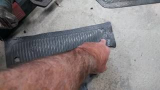 Original VW floor mat restoration after done