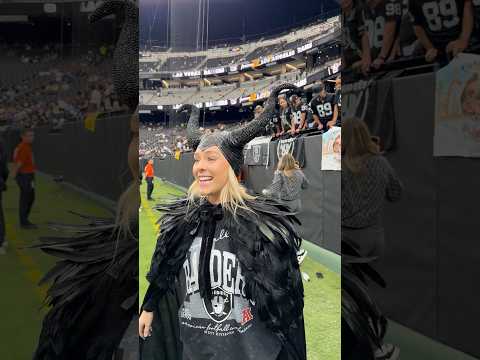 The candlesticks worked 🤪👍🏼🕯️ #DIY #craft Maleficent Halloween costume for @raiders @NFL game