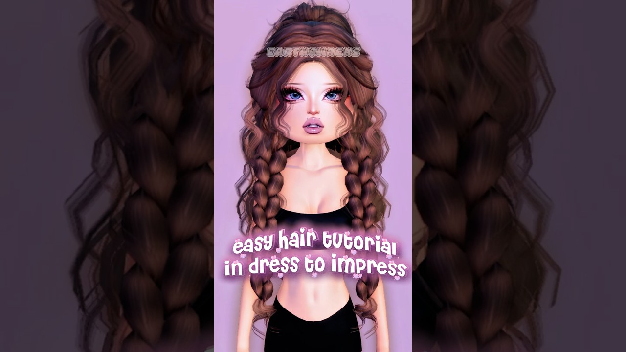 *EASY* HAIR COMBO TUTORIAL IN DRESS TO IMPRESS! || #dti #roblox #dresstoimpress #dtiroblox