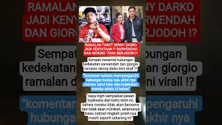 RAMALAN TAROT DENNY DARKO JADI KENYATAAN ⁉️ SARWENDAH DAN GIORGIO TIDAK BERJODOH ⁉️