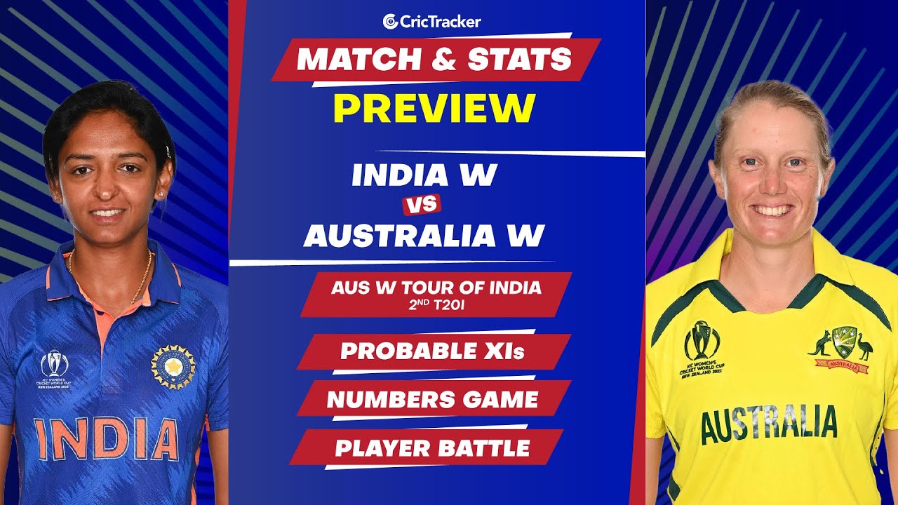India Women vs Australia Women |2nd T20I | Match Stats and Preview