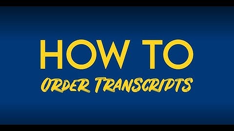 How to Order Transcripts