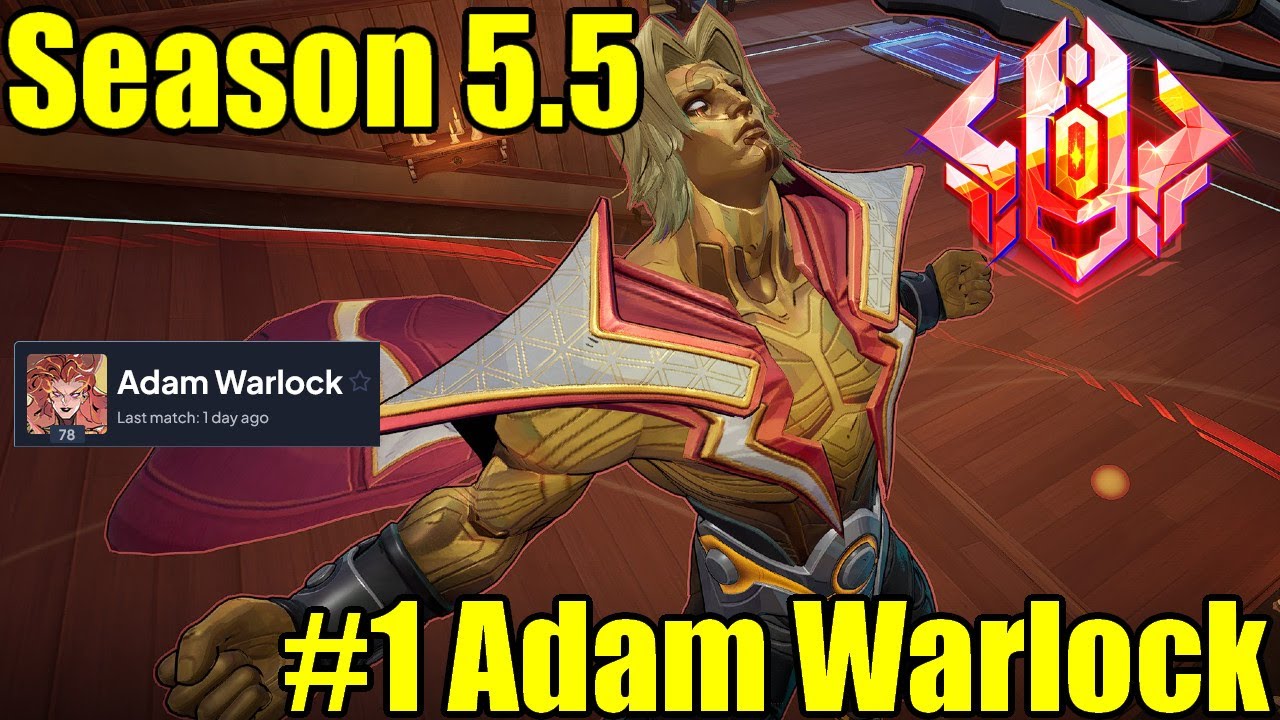 Наблюдение за лучшим Адамом Уорлоком в 5,5 сезоне Marvel Rivals (без комментариев)