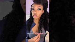 my favvvv vpart wig so far 💕 quick and easy install how I like it!#vshowhair #vpartwig #curlywig