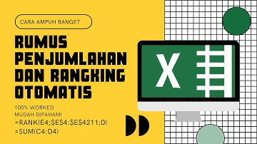 Menjumlahkan dan Meranking di Microsoft Excel Otomatis- #TutorialMicrosoftExcel