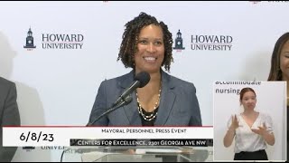 Mayor Bowser Announces Key Appointments, 6/8/23