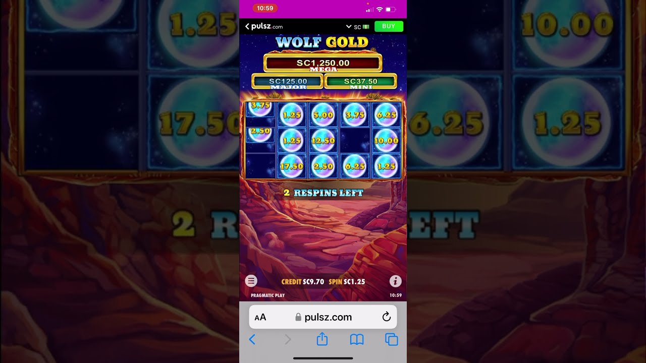 Pulse.com WOLF GOLD Bet $1.25 i Got Good bonus)