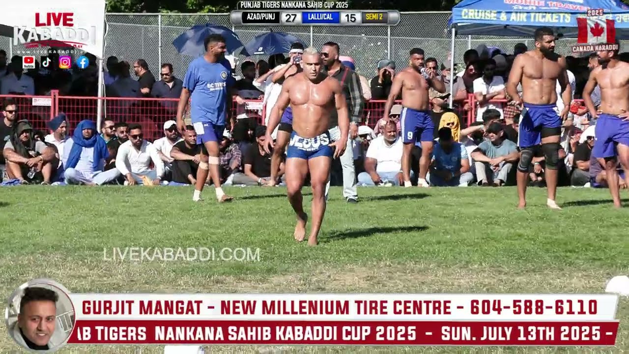 Semi 2 - Punjab Tigers Nankana Sahib Kabaddi Cup - 2025 Canada Kabaddi
