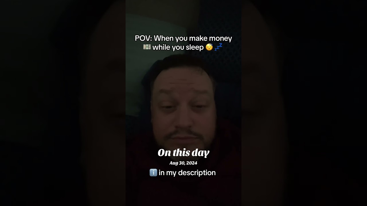 Make money while you sleep 😴 