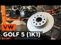 How to change front brake discs / front brake rotors on VW GOLF 5 (1K1) [TUTORIAL AUTODOC]