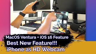 iPhone as a HD Webcam - iOS 16 Best New Feature - Best Teams or Zoom Webcam