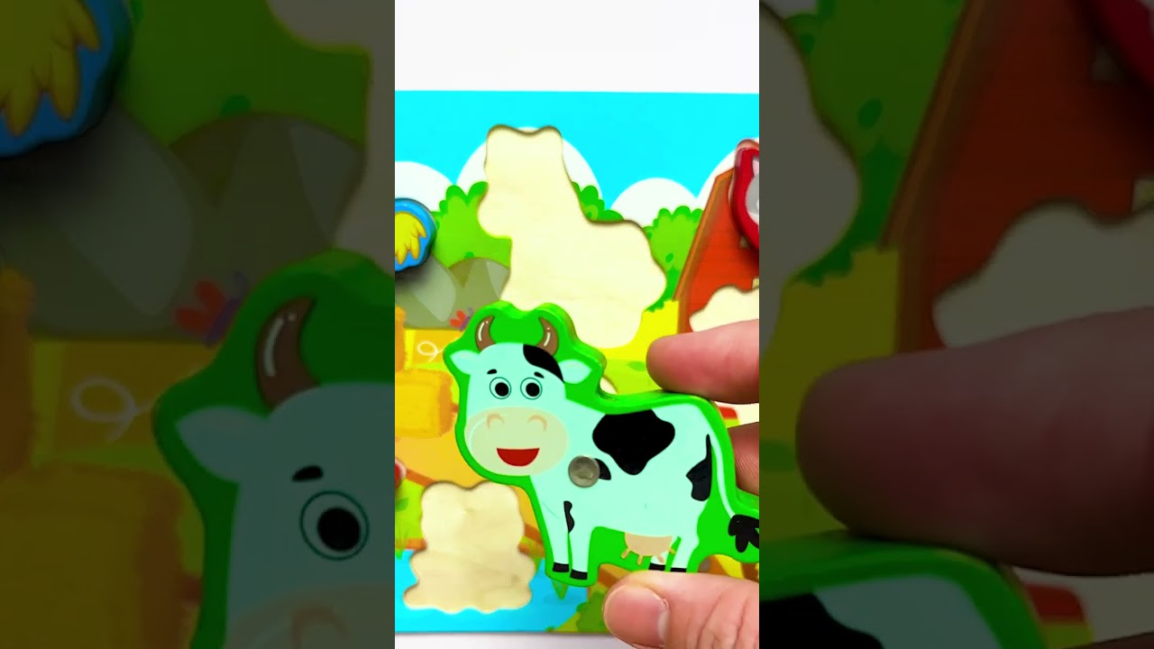 Farm Animals Fun! 🐑🐓 Toddler Puzzle Adventure 🌟 Learn & Play!