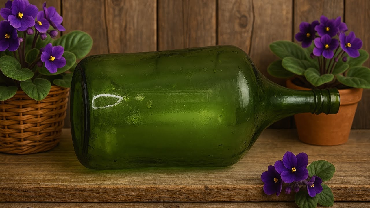 TRANSFORMEI GARRAFÃO DE VIDRO EM VASO DECORATIVO COM TEXTURA EM RELEVO