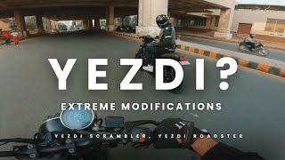 Ride with the Retros📍| Extremely modified Yezdi Roadster🔥#yezdi #yezdiscrambler #yezdiroadster