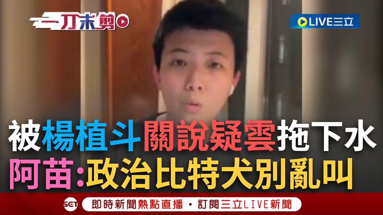 一刀未剪｜楊植斗陷關說疑雲反拖人下水？苗博雅遭點名轟:政治彼特犬別亂咬！怒嗆楊植斗:好漢做事好漢當 選服出包自己扛！｜焦點人物大現場20250319｜三立新聞台