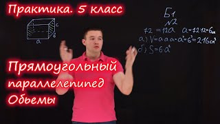 5 класс . Прямоугольный параллелепипед. Объемы. Контрольная работа Б1-Б2. Ершова А.П.