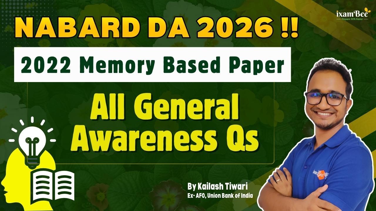 NABARD DA 2026 ||General Awareness Importance || All 50 Questions of 2022 Mains || By Kailash Tiwari
