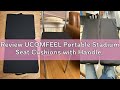 Review UCOMFEEL Portable Stadium Seat Cushions with Handle, 2 Inches Thick, Waterproof Oxford Fabric