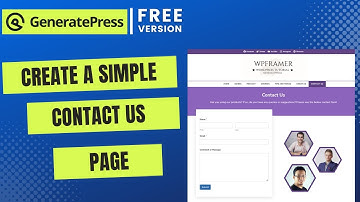 How to Create a Simple Contact Us Page Using GeneratePress + GenerateBlocks