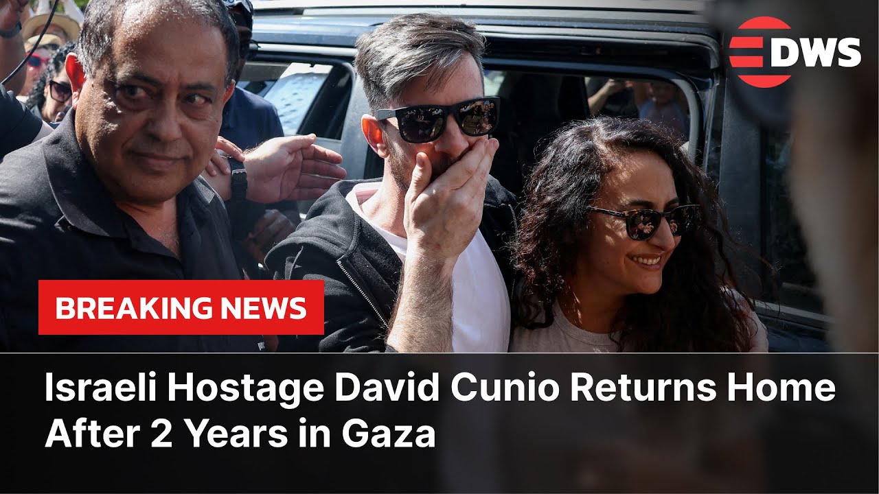 ИСТОРИЧЕСКИЙ МОМЕНТ: Дэвид Кунио вернулся домой после более чем двух лет плена ХАМАС | DWS News |...
