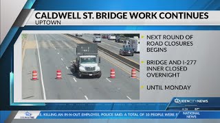 Caldwell Street Bridge work continues