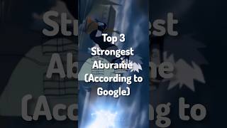 Top 3 strongest Aburame (according to google) #shortsfeed #naruto #animieeditz #anime#viralshorts