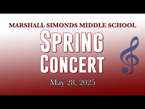 Marshall Simonds Middle School Band & Orchestra Spring Concert