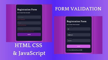 Signup with HTML, CSS, JavaScript - Form Validation