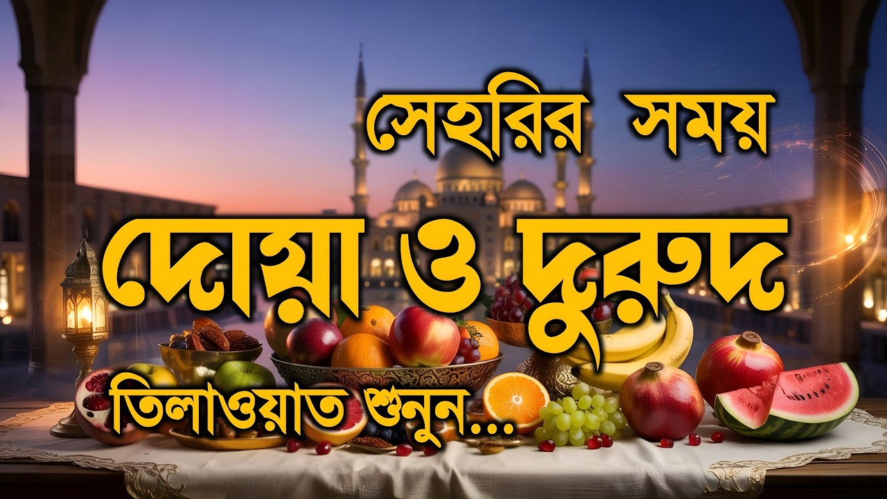 সেহরির সময় দোয়া ও দূরুদ | Seheri Dua & Durud | এবং কুরআন তেলাওয়াত | Ramadan Dua By Alaa Aqel