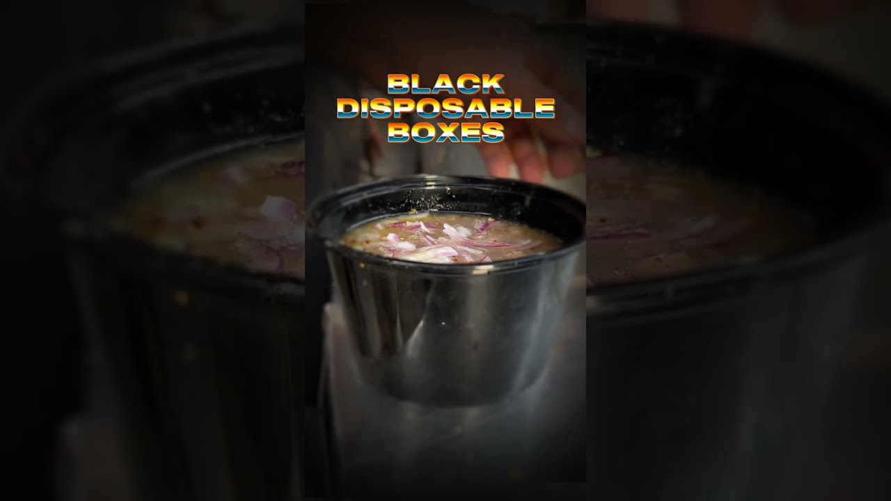 Stylish Storage: Discover Black Mini Disposable Boxes!  