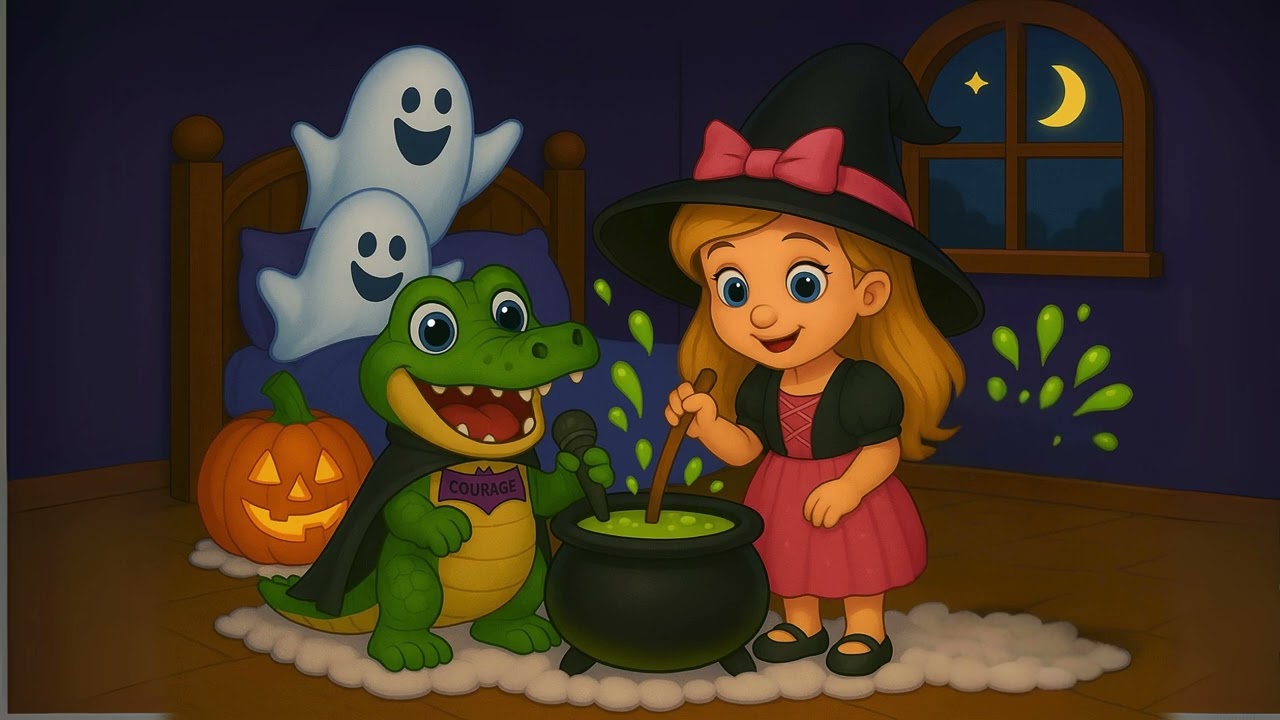 Chanson d’Halloween Juliette la maladroite & Mini-Croco le rigolo 👻 (Livrets&Jeux) 