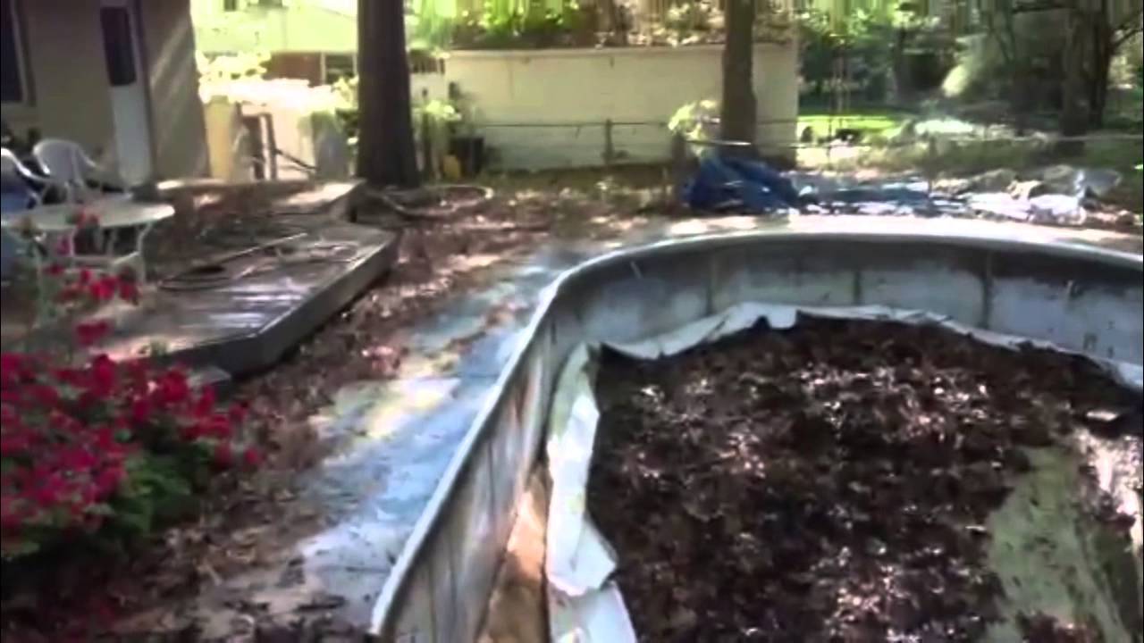 Cary Pool Demolition   NC Dumpster