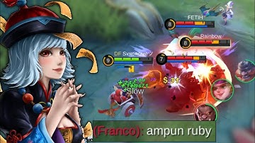 Ruby The Queen Of Lifesteal Gak Mati2 Dikeroyok - Build Ruby Paling Jenius | Top Global Ruby