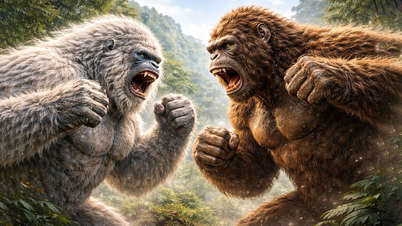 Йети против гигантопитека – кто победит в этой битве монстров?