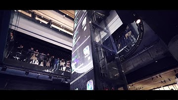 JR VISUAL TEC delivered Transparent LED display for Nike Flagship store in Shanghai