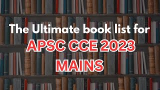 Ultimate APSC Mains Booklist~ Part 1 II APSC CCE 2023 ||