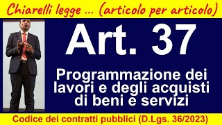 Contracts Code article 37 Scheduling Of Works And Purchases Of Goods And Services