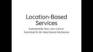 Location-Based Services