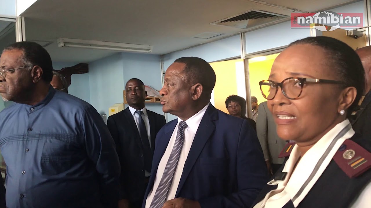 President Hage Geingob makes a surprise visit to Katutura Hospital