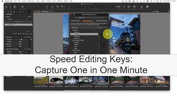 Speed Editing Keys: Capture One in One Minute
