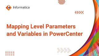 Mapping Level Parameters and Variables in PowerCenter