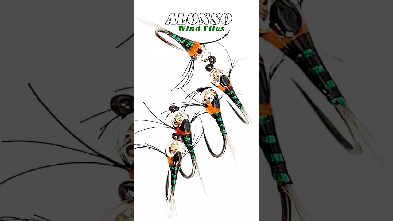 Fly tying Perdigon The Machine Scarf Orange.