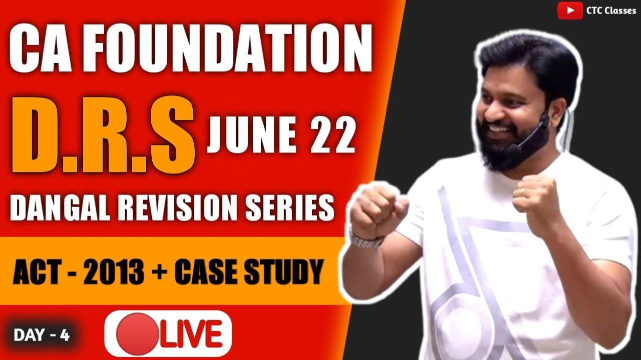 CA Foundation June 22 Revision I Business Law Revision DRS 4