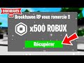 Rcuprez vos 500 robux sur roblox brookhaven 