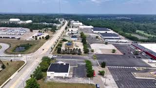 Old Rolling Acres Mall site drone flight in Akron, Ohio