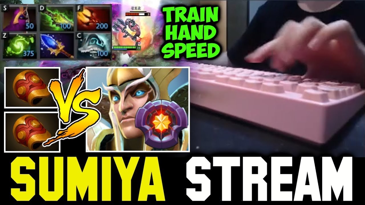 How SUMIYA train his hand Speed | Sumiya Invoker Stream Moment 